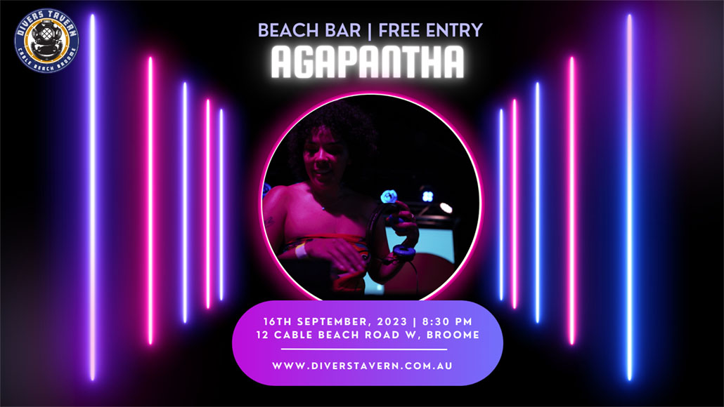 Agapantha DJ playing at Divers Tavern