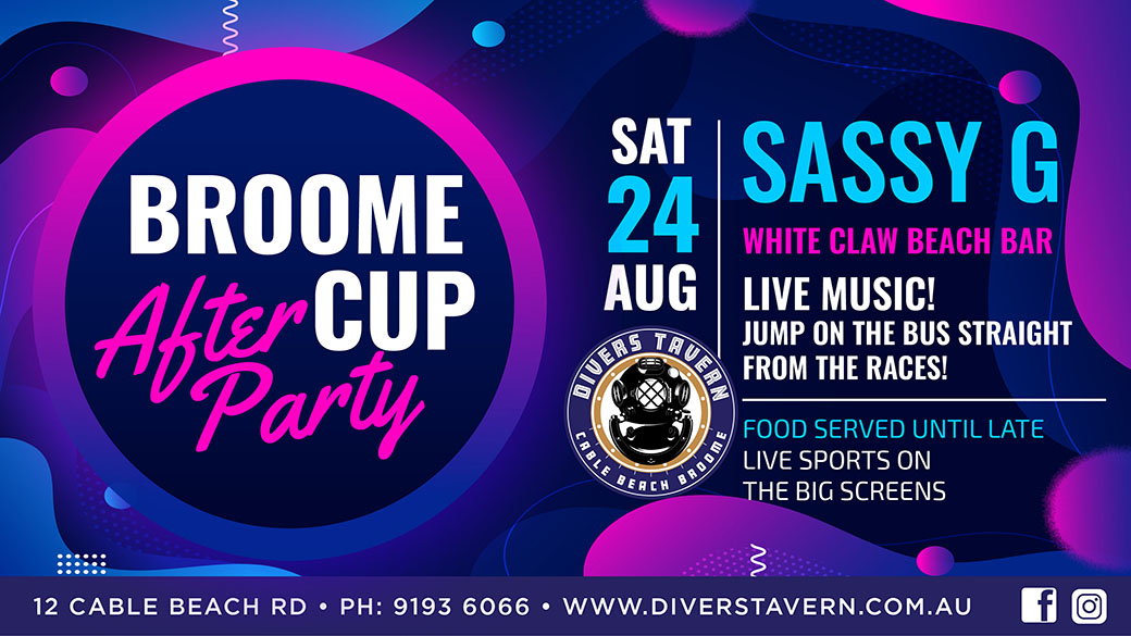 Saay G playing at Divers Tavern for the Broome Cup After Party