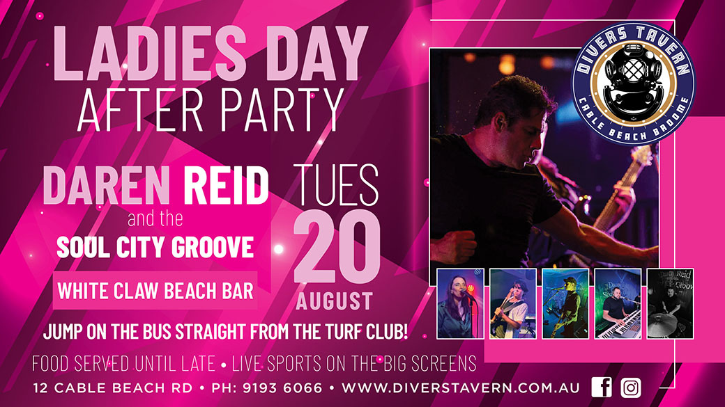 Daren Reid playing at Divers Tavern for the Ladies Day After Party