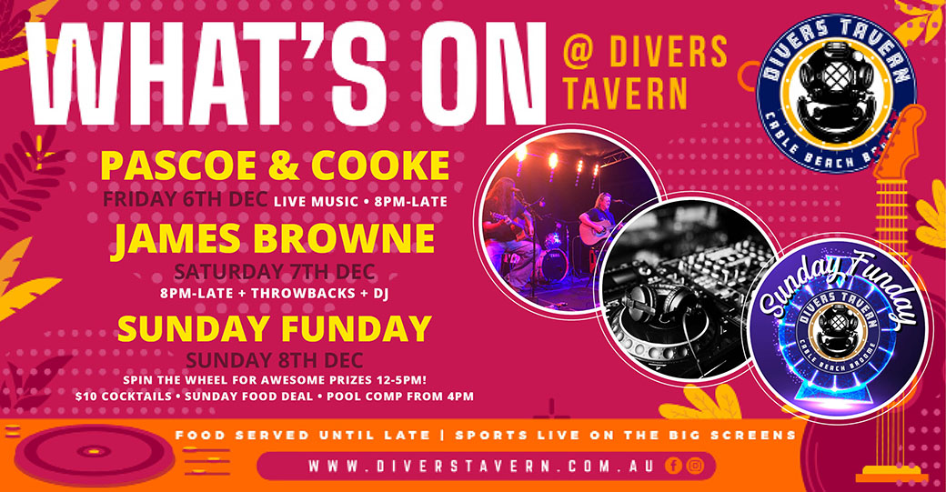 Whats On at Divers Tavern