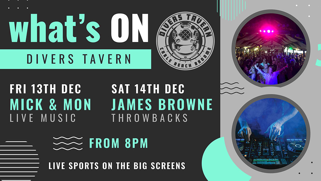 Whats on at Divers Tavern