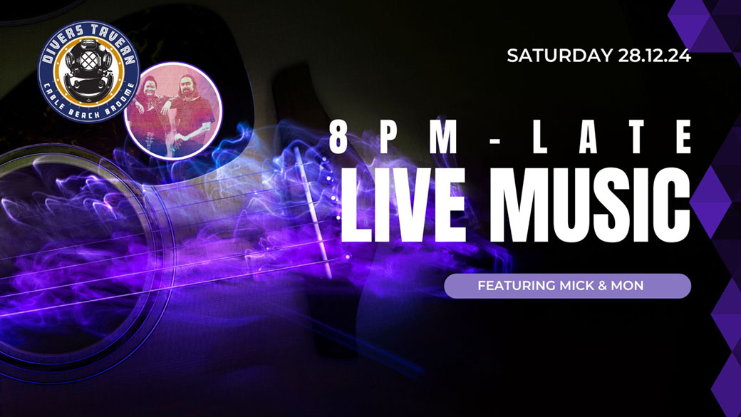 Live Music with Mick & Mon playing at Divers Tavern