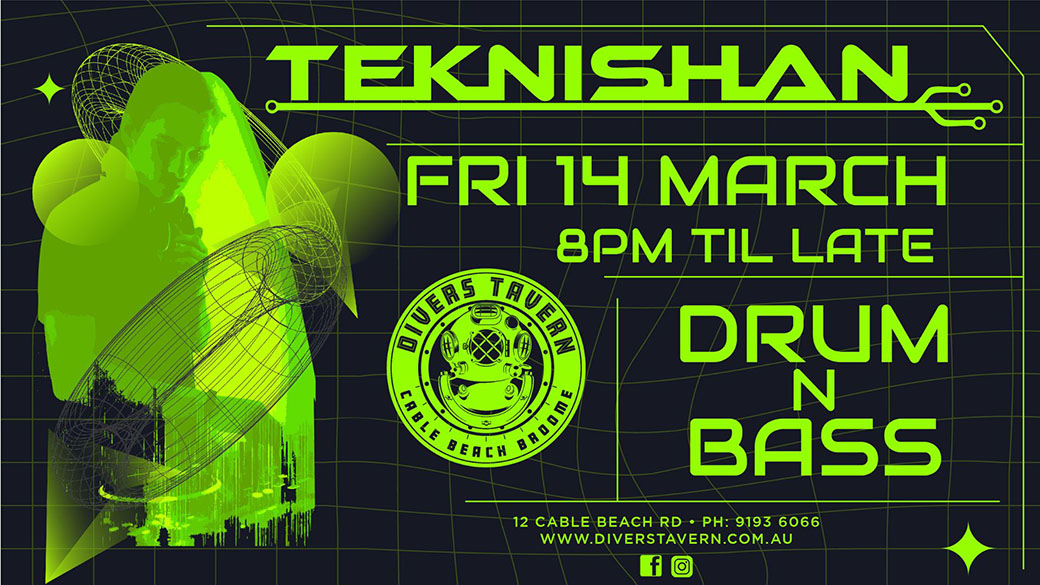 Teknishan playing at Divers Tavern