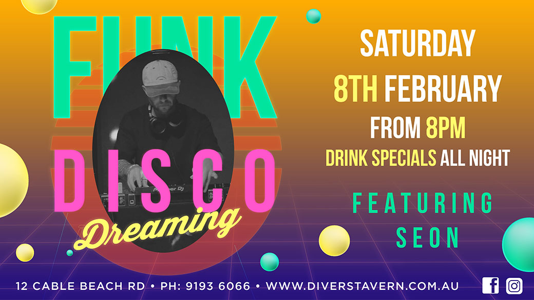 Disco Dreaming playing at Divers Tavern