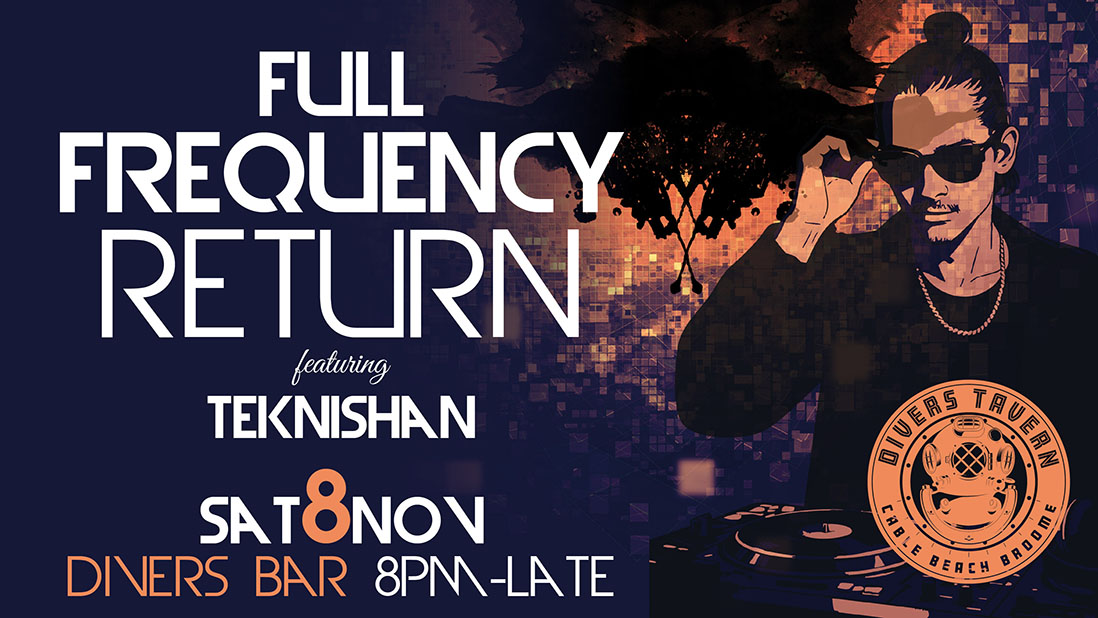 Teknishan DJ playing at Divers Tavern