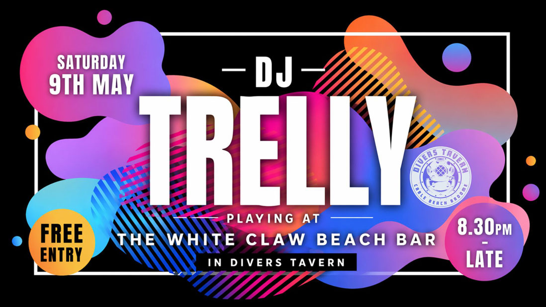 DJ Trelly playing at Divers Tavern